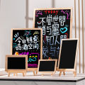 Mini commercial small chalkboard shop with desktop vertical chalk writing stall, blackboard advertising display board.