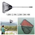 Portable Folding Fishing Landing Net Strong Load Bearing Multifunctional Stainless Steel Accessories for Freshwater Saltwater. 