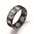 New Style Factory Direct Sale Stainless Steel Men Ring Kakashi Akatsuki Red Cloud Ring.