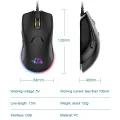 ZIYOU LANG M6 7 Keys 7200DPI Macro Programming Game RGB Backlight Mouse, Cable Length:1.5m. 