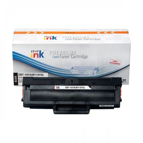 Starink/Printech 107A Black Laser Toner 1K Pages (With Chip) Compatible for HP 107X(W1107X)