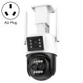 QX103 Humanoid Recognition AI Alarm WiFi Dome Triple IP Camera Triple Camera.