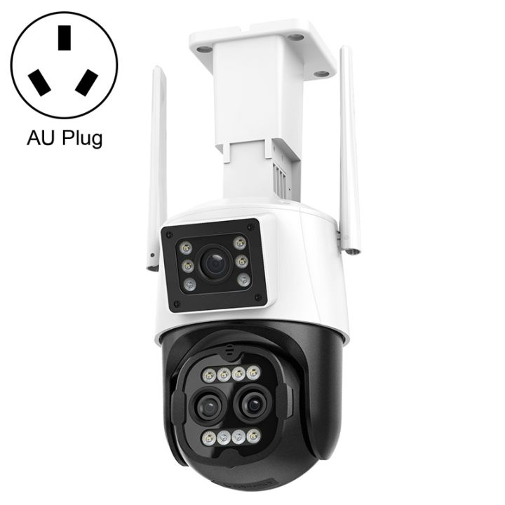 QX103 Humanoid Recognition AI Alarm WiFi Dome Triple IP Camera Triple Camera