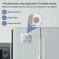 Magnetic LCD Digital Alarm Clock for Refrigerator Large Screen Date Temperature Humidity Display Wall Mounted Kitchen Clocks. 