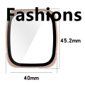 Fashions For Amazfit Active 2 Square Watch Shell With Tempered Glass Film Protective 2-in-1 PC Watch Cover Protection Decoration. 