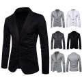 Men Slim Fit Formal Two Button Suit Coat Jacket Tops. 