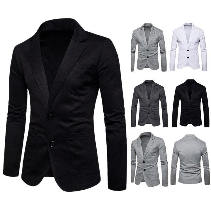 Men%20Slim%20Fit%20Formal%20Two%20Button%20Suit%20Coat%20Jacket%20Tops%20-%20Image%205