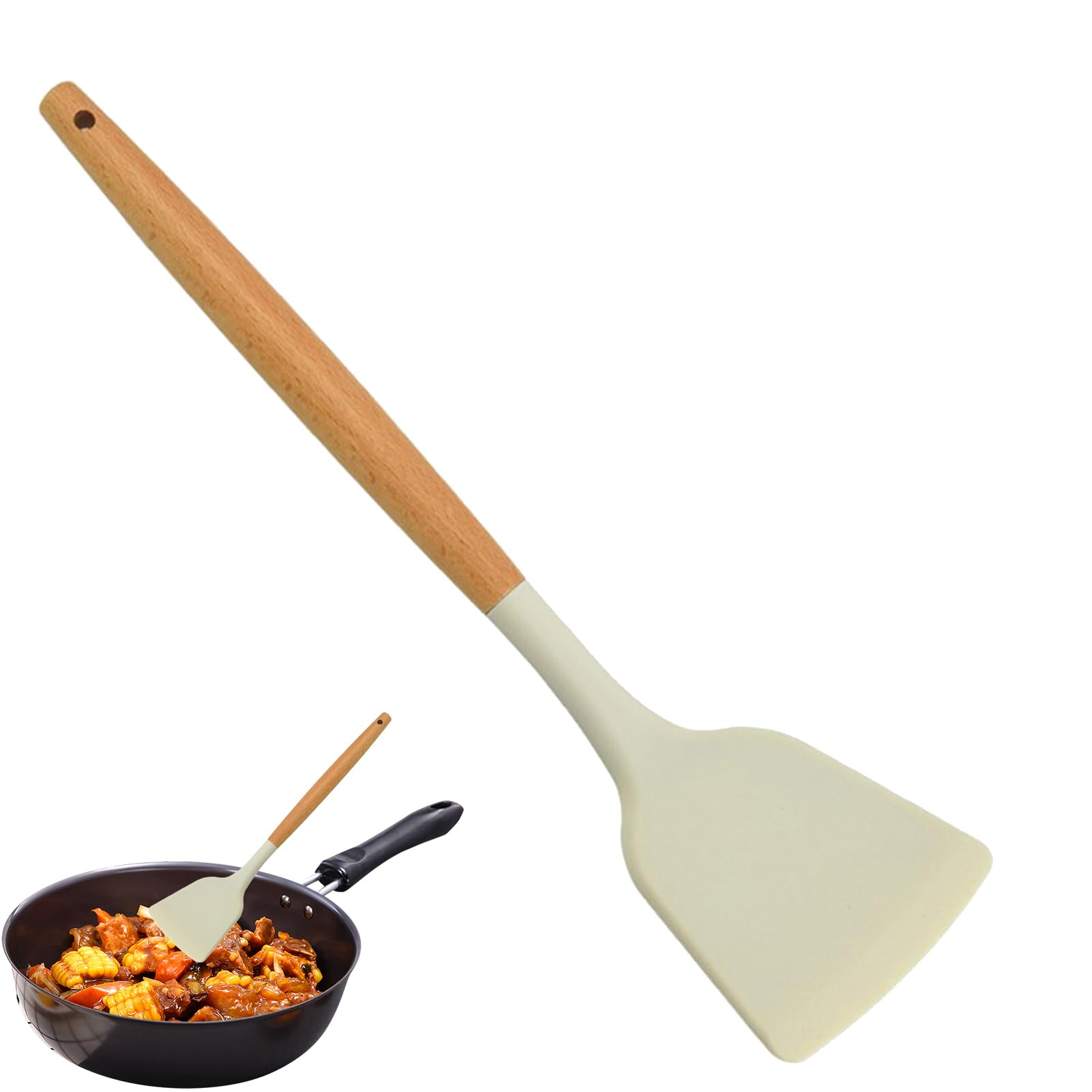 SKB Cookware Food Grade Silicon SOLID SPATULA Kitchen Accessories - 1pcs