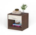 Oliver Bed Side Table with Locker Drawer, Nightstand with 1 Drawers with Storage Shelf Bedside Tables Bedroom, Side Table,18/16.
