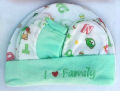 New Born Baby ( high quality  Mitten set for babies ) Size:0-6month3 in1 set -1pac. 