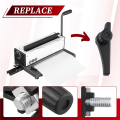 Wire Binding Machine Paper Stopper, Adjustable Side Margin Guide for Precise Alignment. 