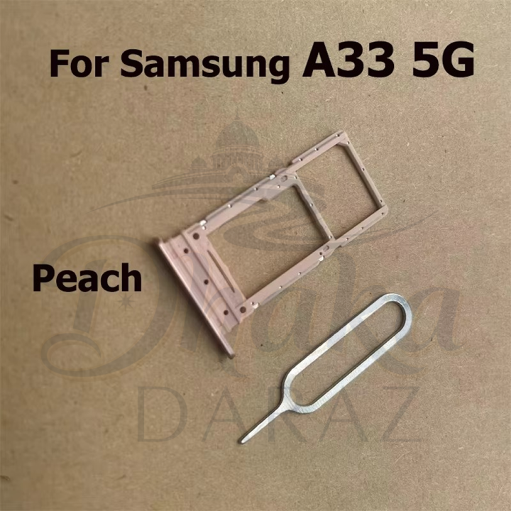 Samsung%20Galaxy%20A33%205G%20Dual%20Sim%20Tray%20Micro%20SD%20Card%20Slot%20with%20Sim%20Ejector%20Pin%20Replacement%20Part%20-%20Image%204