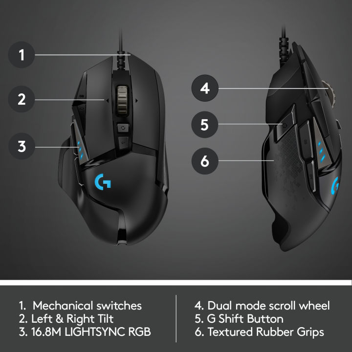 Logitech%20g502%20Hero%20High%20Performance%20Wired%20Gaming%20Mouse,%20Hero%2025K%20Sensor,%2025,600%20DPI,%20RGB,%20Adjustable%20Weight,%2011%20Programmable%20Buttons,%20On-Board%20Memory,%20PC/Mac%20-%20Image%206