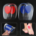 1pair Silicone Gel Insoles Men Women Transparent Half Heel Insole Pad Height Increase Shoes Pad Foot Cushion Shoe Accessories. 