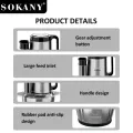 Sokany Wonder Chopper SK-06019 Electric Meat Grinder Food Processor Vegetable Mincer Blender 6-in-1 Stainless Steel 3.0L with 800W Copper Motor Double Layer Four Blades for Home Kitchen - Multi-functional Kitchen Appliance, Ideal for Chopping & Grinding!!. 