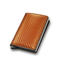 Carbon Fiber Credit Card Holder Wallets Men Brand Rfid Black Magic Trifold Leather Slim Mini Wallet Small Money Bag Male Purses.