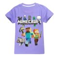 Minecraft Boys and Girls Short Sleeve T T-shirt 844 Cartoon Animation Children's Clothing.