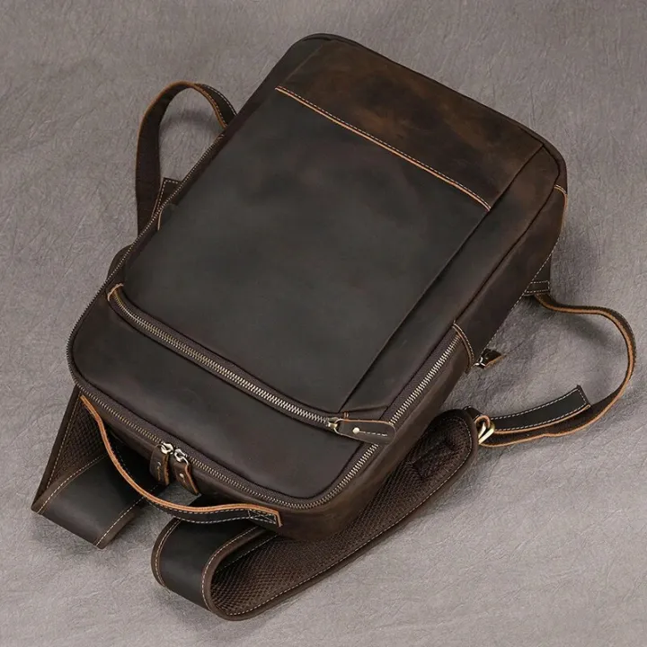 Vintage%20Men's%20Crazy%20Horse%20Leather%20Backpack%20genuine%20leather%20Retro%20Rucksack%20Large%20Classic%20Travel%20Backpack%20Big%20laptop%20computer%20bag%20-%20Image%204