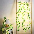2M 20 LED Ivy String Lights – Artificial Green Leaf Vine with Battery Operated Fairy Lights for Home, Wall, Wedding & Party Décor.