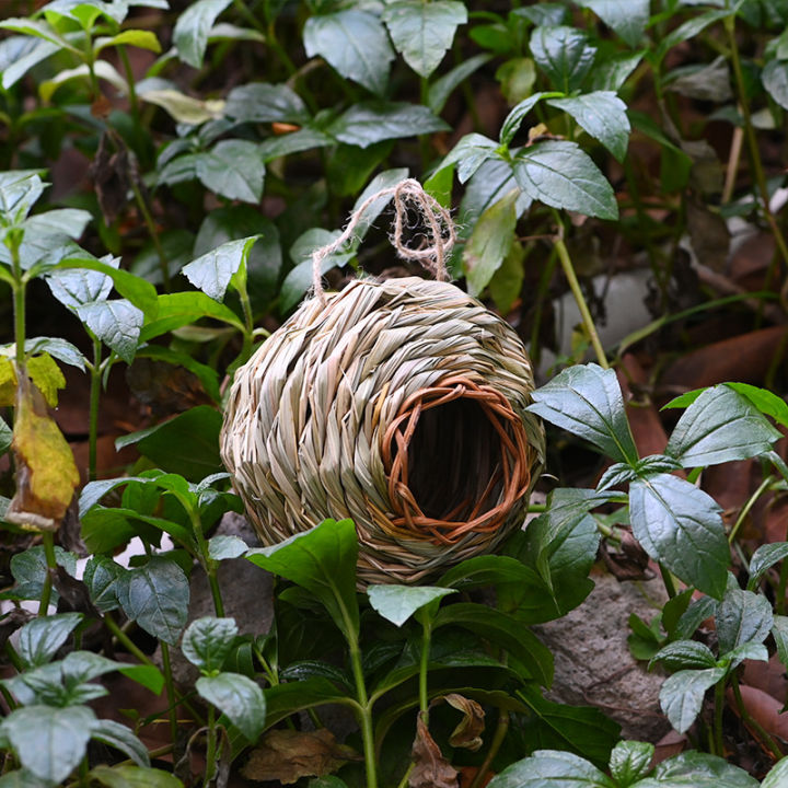 Wholesale%20straw%20round%20bird's%20nest%20hand-woven%20DIY%20creative%20gardening%20decoration%20birdcage%20cross-border%20source%20one%20piece%20dropshipping%20-%20Image%203