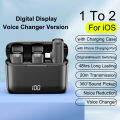 Wireless Lavalier Microphone Mini Portable Noise Reduction Audio Video Recording Digital For iPhone Android With Charging Box. 