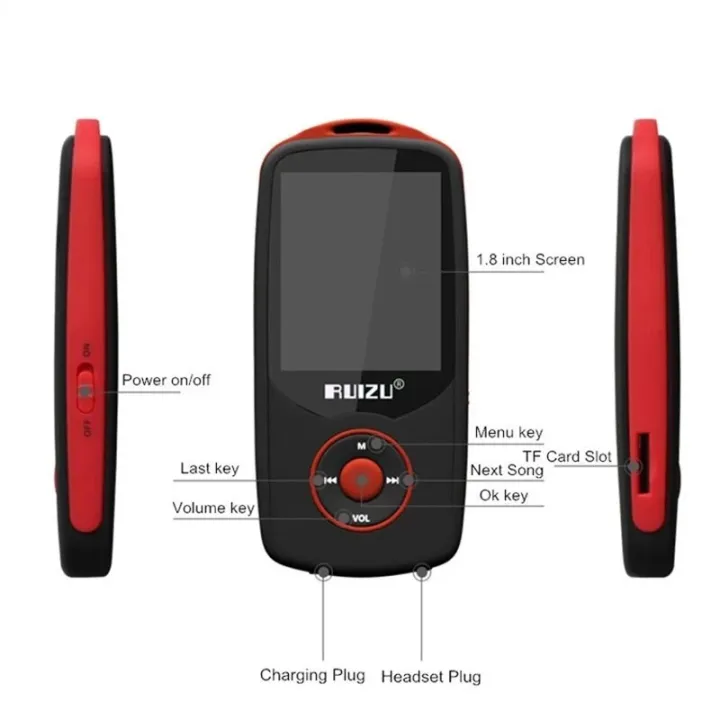 RUIZU%20X06%20X06S%20Bluetooth%20Sport%20MP3%20Player%20with%204GB/8GB%201.8%20Inch%20Screen%20High%20Quality%20HiFi%20Music%20Player%20Support%20FM,Recorder,E-Book%20-%20Image%205