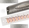 East top Harmonica, Forerunner Chromatic Harmonica C Key 12-Hole 48 Tones Chromatic Mouth Organ Harmonica for Adults, Chromatic Harmonica Key of C for Beginners and Students. 