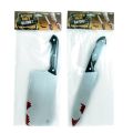 Halloween Decor Props Faked Bloody Sharp Knife Horror Cosplay Plastic Toy Simulation Kitchen Knife Party Supplies. 