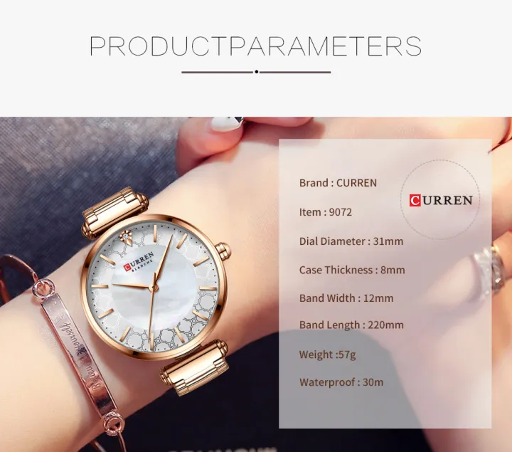 CURREN%209072%20Watches%20for%20Women%20Luxury%20Brand%20CURREN%20Elegant%20Thin%20Quartz%20Wrist%20watch%20-%20Rose%20Gold%20,%20White%20-%20Image%204