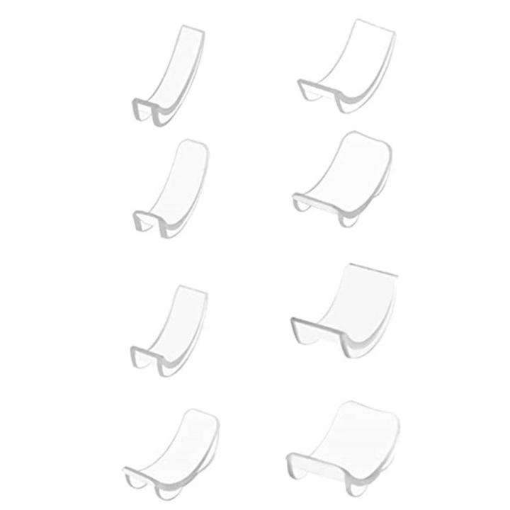 8Pcs TPU Transparent Ring Size Reducer Adjuster Jewelry Guard Invisible Re-sizer