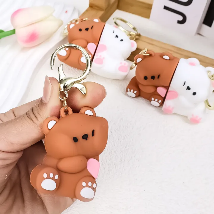 1/2Pcs%20Korean%20Cute%20Cartoon%20Bear%20Magnetic%20Keychain%20Creative%20Cute%20Kawaii%20Pendant%20Girl%20Best%20Friend%20Couple%20Gift%20-%20Image%202