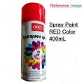 RED Color 400mL Spray Paint Multipurpose Spray Paint RED Color Uses Metal Wood Plastics Ceramic Glass Motor Cycles Bi-Cycle Furniture. 