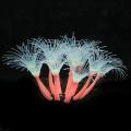 Glowing Artificial Coral Decorations Aquarium Fish Tank Ornaments Glowing Effect Aquarium Decor Silicone Artificial Coral Plant.