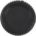 Black Plastic Camera Body Cover + Rear Lens Cap for Nikon Digital SLR. 