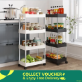 Wide type Rolling Storage Cart Mobile Gap Storage Rack Multi-purpose Utility Cart Kitchen Organizer Shelf Bathroom Storage Rack Push Trolley Shelf Floor Multi-layer Crevice Living Room Storage Trolley Kitchen Crevice Shelf. 