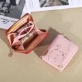 Original Madley Fashion Cute Short Girls Small Wallet Pu Leather Cute Bear Cartoon Pattern Zipper Mini Wallet.
