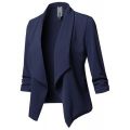 NEW Oversize Office Ladies Notched Collar Women Blazer Solid Autumn Jacket Pleated Sleeve Casual Female Suits Coat 10 Colors. 