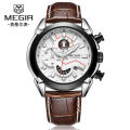 [ New Product - High-Grade Leather Multi-Function Chronograph Calendar Men's Quartz Watch ] Model ：2065G。 This Style. 