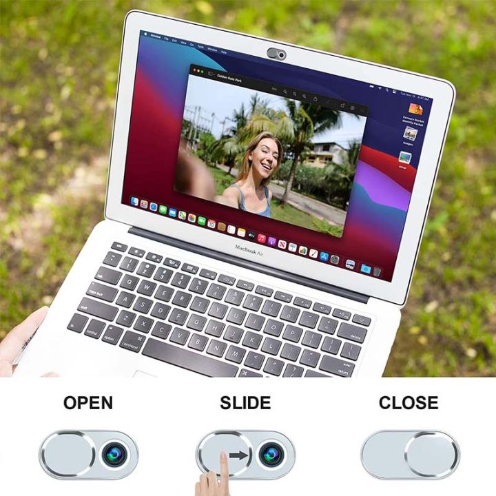 Floveme%20Metal%20Webcam%20Cover%20Laptop%20Camera%20Protector%20Webcam%20Protector%20Shutter%20Slider%20For%20Laptop%20Tablet%20Computer%20-%202%20Pcs%20-%20Image%203