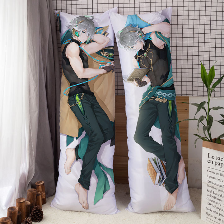 Anime%20Game%20Dakimakura%20Genshin%20Impact%20Alhaitham%20Kaeya%20Xiao%20Zhongli%20Hutao%20Kaveh%20Pillowcase%20Hugging%20Body%20Pillow%20cover%20Otaku%20Gifts%20-%20Image%203