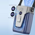 USB Small Air Conditioner Clip-on 3.7V/1.2A Electric Fan Bladeless 12000mAh Power Bank 3-gear Wind Mute for Outdoor Indoor. 