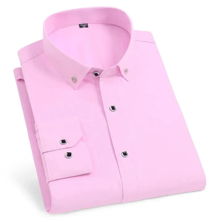 High%20Quality%20Men's%20Long%20Sleeve%20Shirt%20Dress%20Casual%20Solid%20Color%20Routine%20Fit%20Design%20Business%20Male%20Social%20Shirts%20White%20Blue%20Black%20-%20Image%207