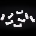 1Set Hasp Latch METAL Hasp Latch Lock Sliding Door Lock for Window Cabinet Fitting & 20Pcs Wire Fixing Clamp Clip White. 