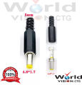 4.8X1.7Mm Mail Jack (2 Piss) Dc Power Plug Socket Jack Adapter Connector. 