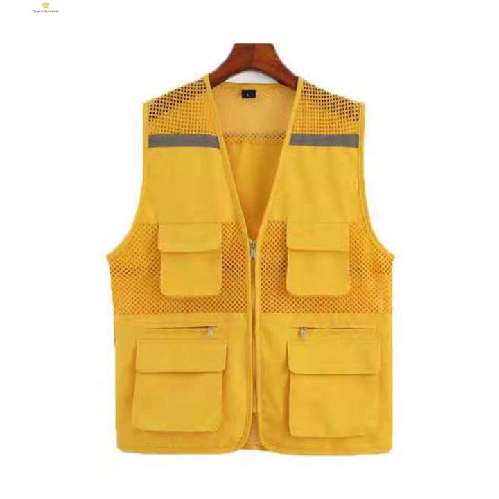 %E3%80%90On%20Sale%E3%80%91%20Quasar%20Mesh%20Director%20Waistcoat%20Men's%20Reflective%20Stripes%20Fishing%20Camping%20Vest%20with%20Multi%20Pockets%20Lightweight%20Mesh%20Design%20Breathable%20Sleeveless%20Director%20Vest%20for%20Outdoor%20Activities%20Reflective%20Safety%20Waistcoat%20-%20Image%204