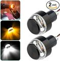 Handlebar LED Motorcycle Turn Signal Light,12V Motorcycle Handlebar End LED Turn Signal Light Motorbike Handle Bar Grip Side Direction Light Lamp Modified.