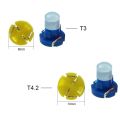 10pcs T3 T4.2 T4.7 Auto Interior Decor Car Indicator Lights Wedge Light Warning Light LED Bulbs Car LED Lights Dashboard Indicator Lights Central Control Lamp Instrument Panel Lights. 