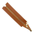 Leather Accessories Metal Tooth Zipper Manual Bag PU Pull Chain /30cm Woven Foreskin. 