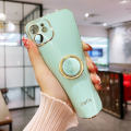 New Phone Case For Tecno Spark Go 2024 Cover Soft 6D Electroplating Antioxidant Ring Bracket Attraction for Tecno Spark Go 2024 Case. 