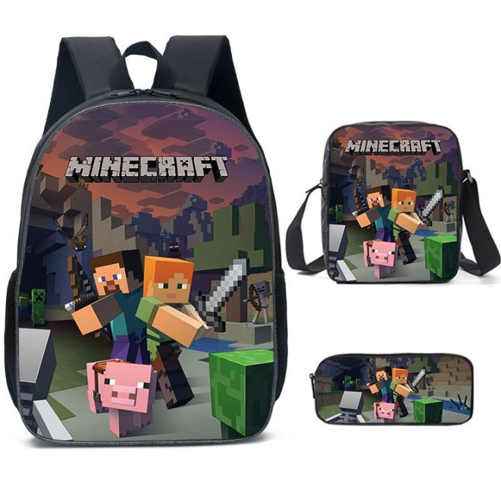CROSS-BORDER%20NEW%20MINECRAFT%20PRIMARY%20AND%20SECONDARY%20SCHOOL%20STUDENTS%20SCHOOL%20BAG%20MINECRAFT%20GAME%20PERIPHERAL%20BACKPACK%20THREE-PIECE%20SET%20WHOLESALE%20-%20Image%202